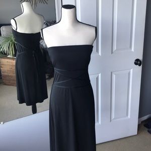 White H | Black M Criss x Strapless Blk Dress M